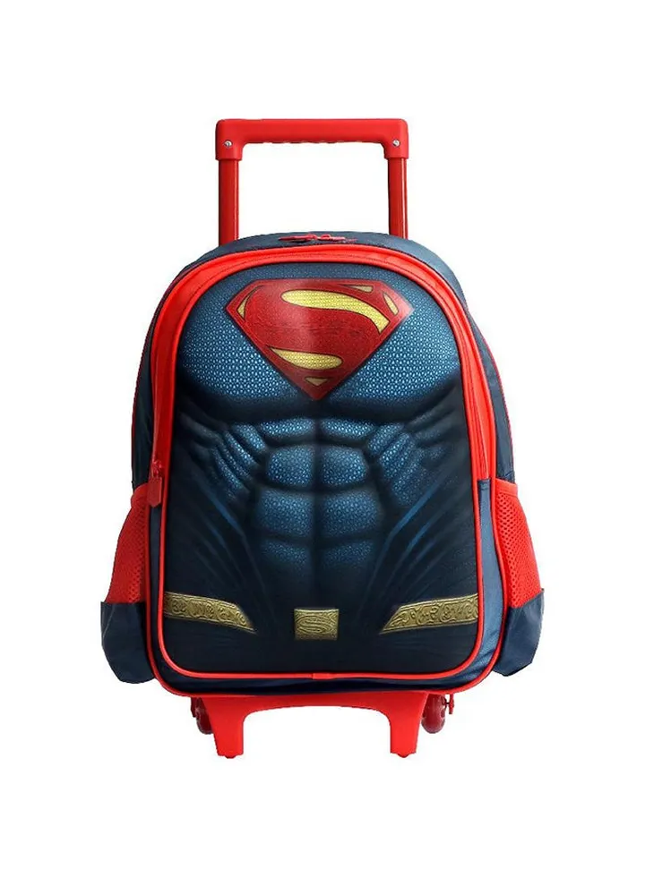 Superman Trolley Bag Blue/Red