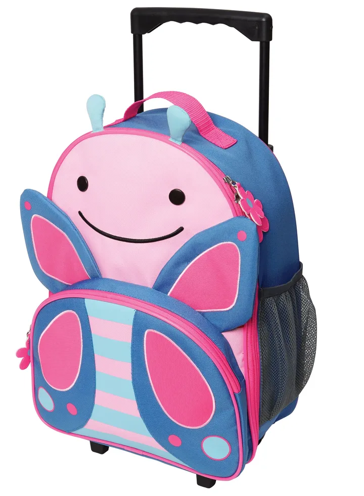Skip Hop Zoo Kids Rolling Luggage Butterfly - 212306