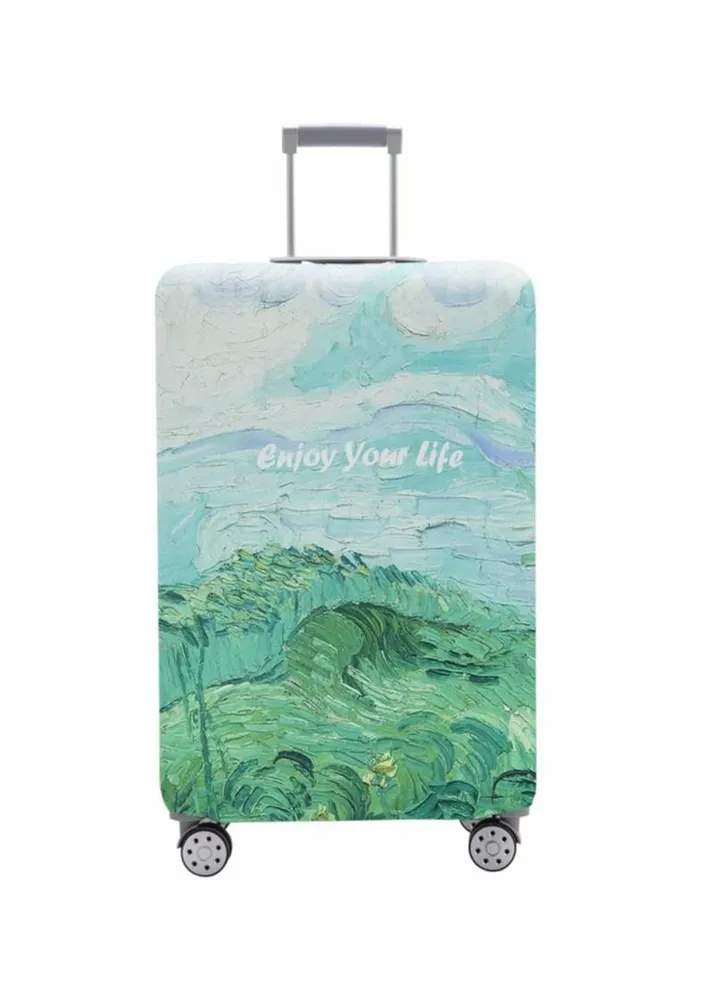 Luggage Cover, Washable Suitcase Cover, Anti-scratch Suitcase Protector Fits 18-32 Inch Luggage ( M )