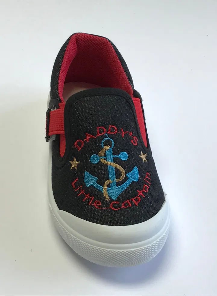 Flat Fashion Sneakers Comfort Easy Fitting Kids Shoes For Boys Black