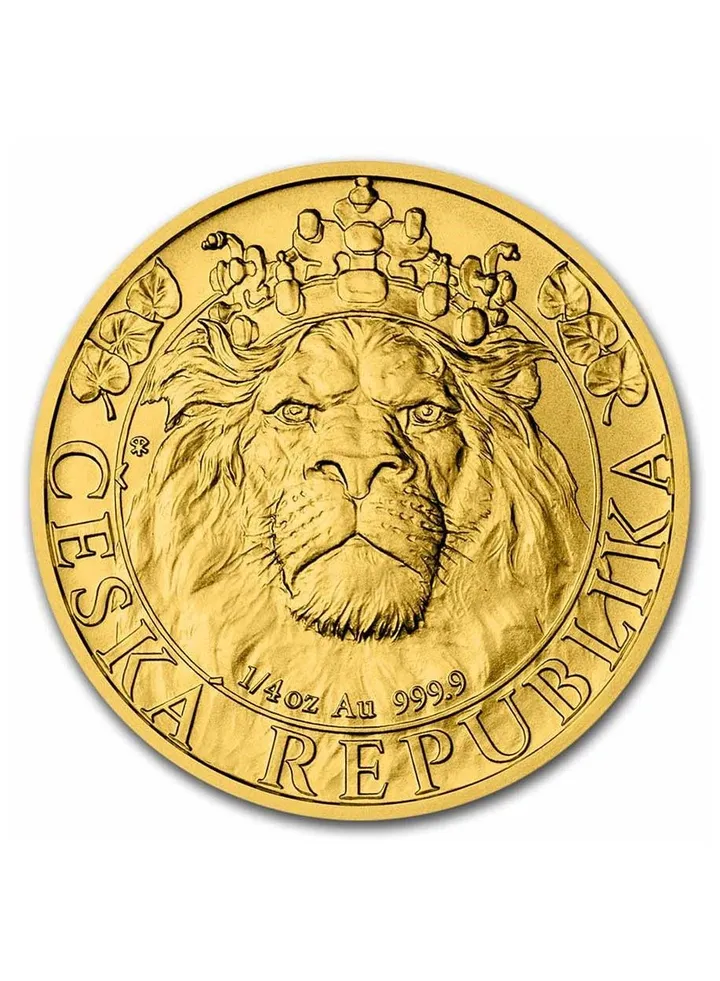 Czech Lion 2022 Gold 1/4 oz coin 9999 Carat