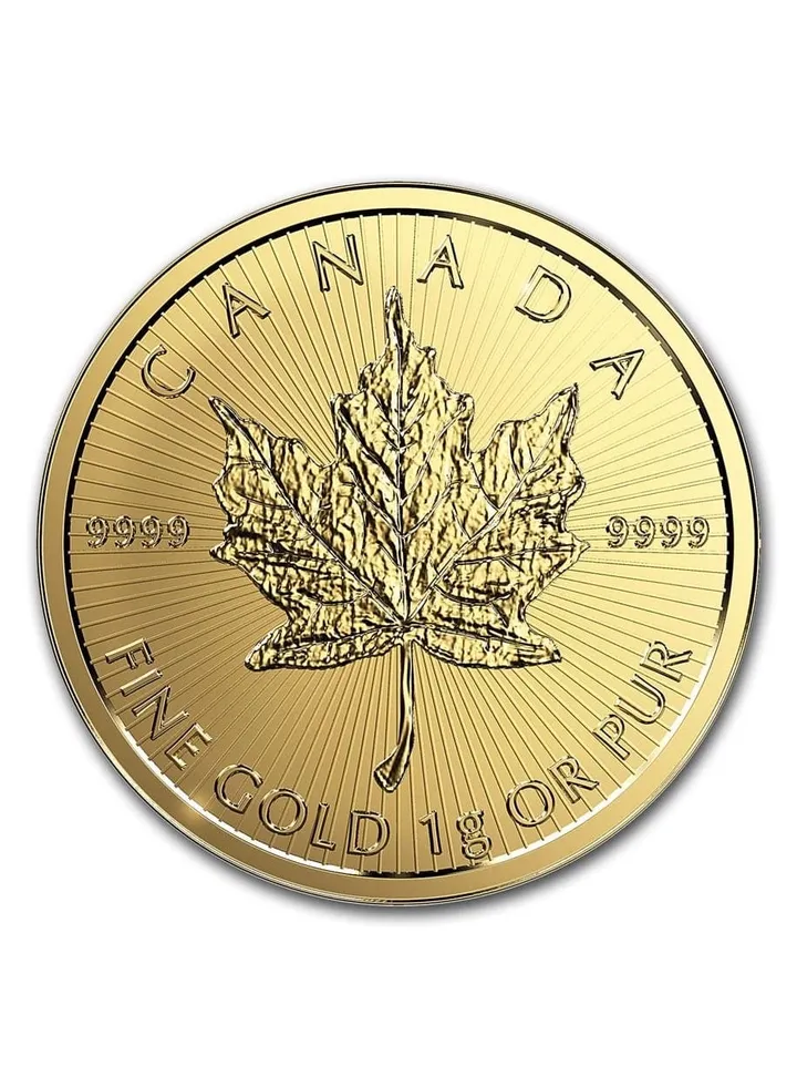 Canada Maple Leaf Gold 1 gram Coin 9999