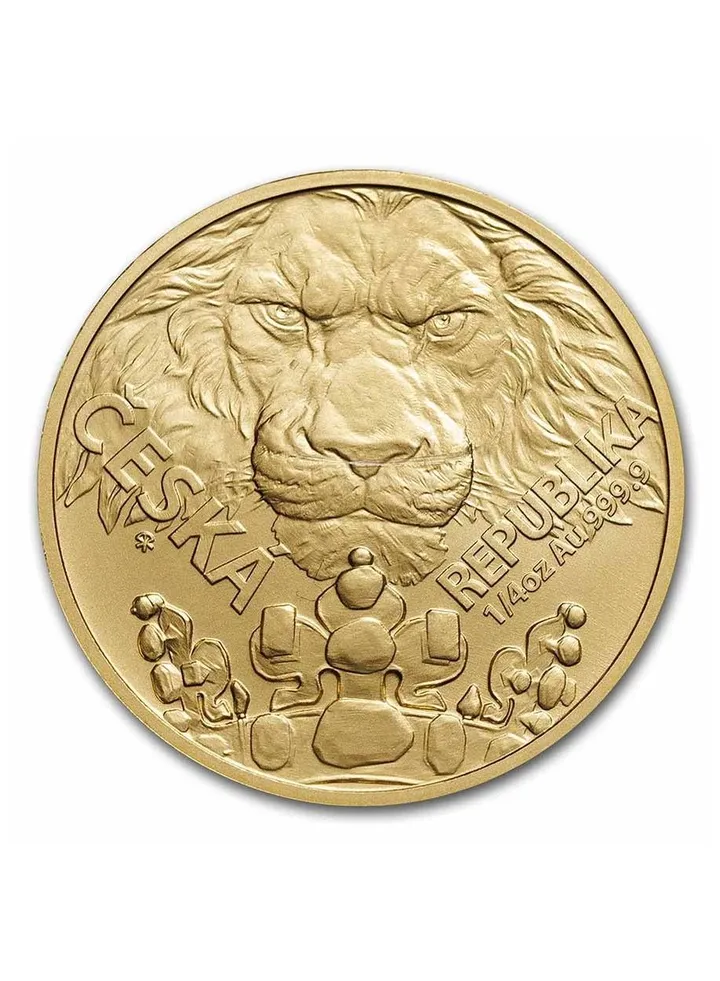 Czech Lion 2023 Gold 1/4 oz coin 9999 Carat