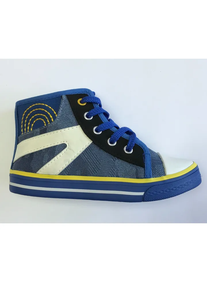 Flat Fashion Sneakers Comfort Easy Fitting Kids Shoes for Boys Blue