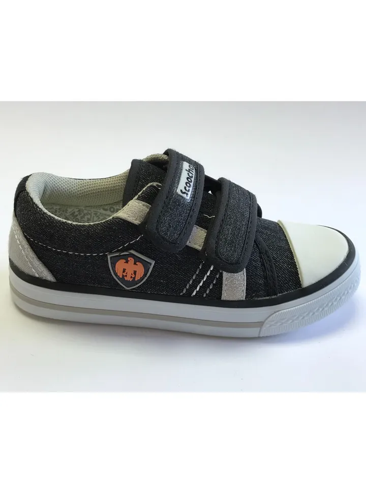 Flat Fashion Sneakers Comfort Easy Fitting Kids Shoes for Boys Black