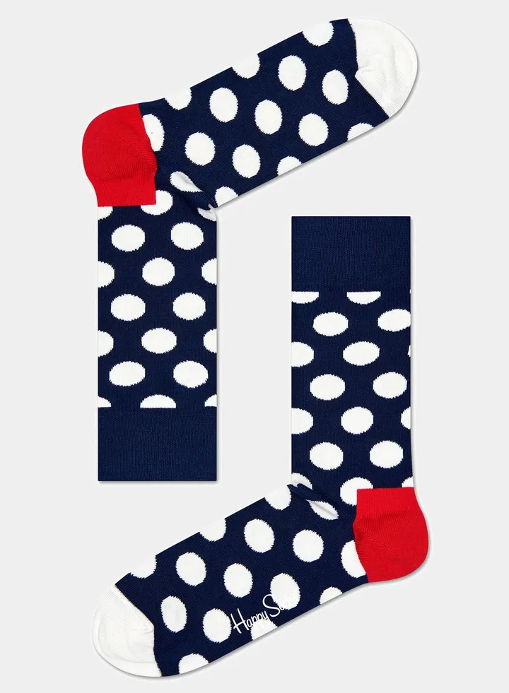 Embroidered Big Dot Sock