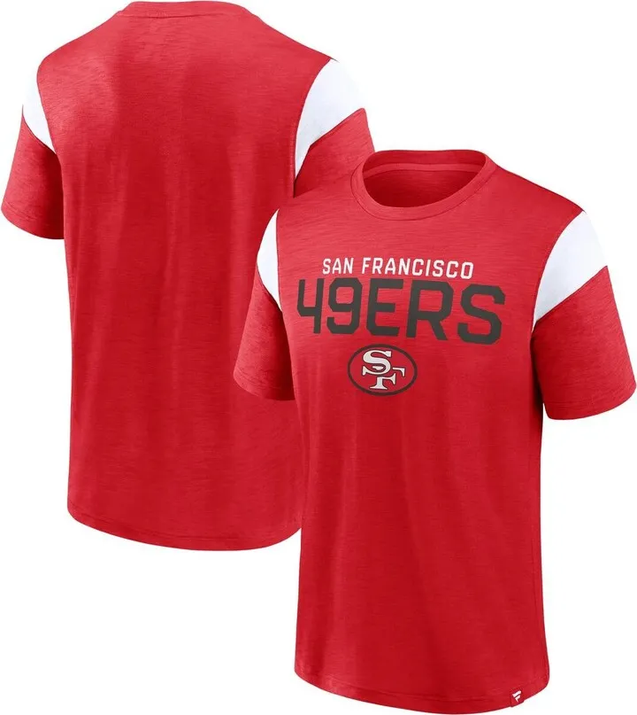 Men's Fanatics Branded Scarlet San Francisco 49ers Home Stretch Team T-shirt