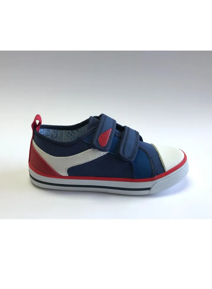 Flat Fashion Sneakers Comfort Easy Fitting Kids Shoes for Boys Navy