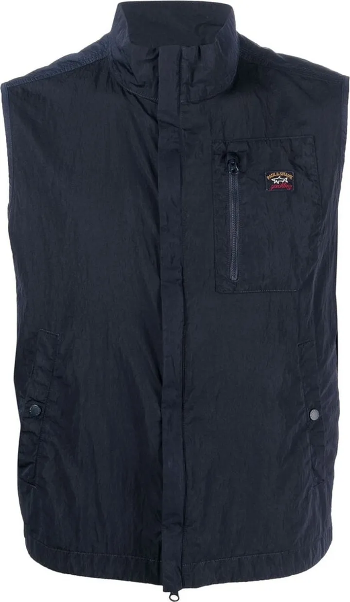Zipped High Neck Gilet