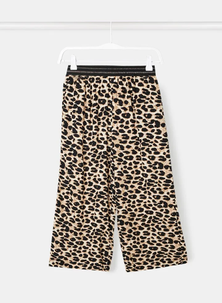 Girls Animal Print Pants