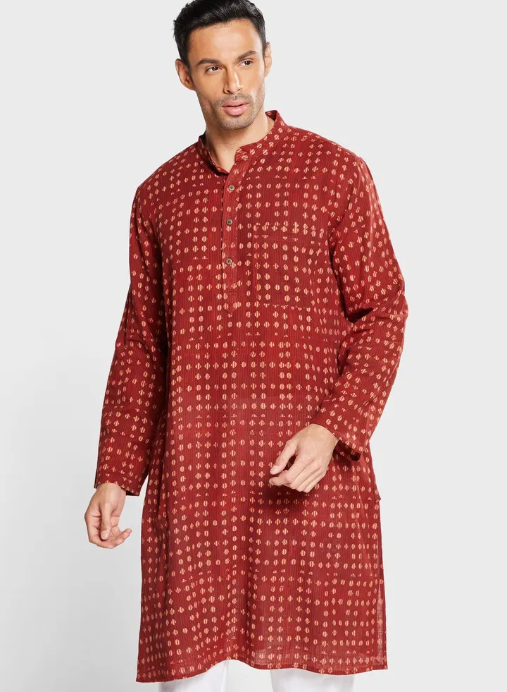 Cotton Printed Long Kurta