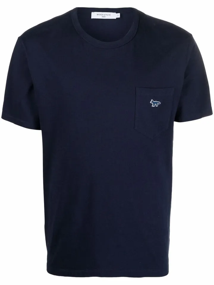 embroidered-logo pocket T-Shirt