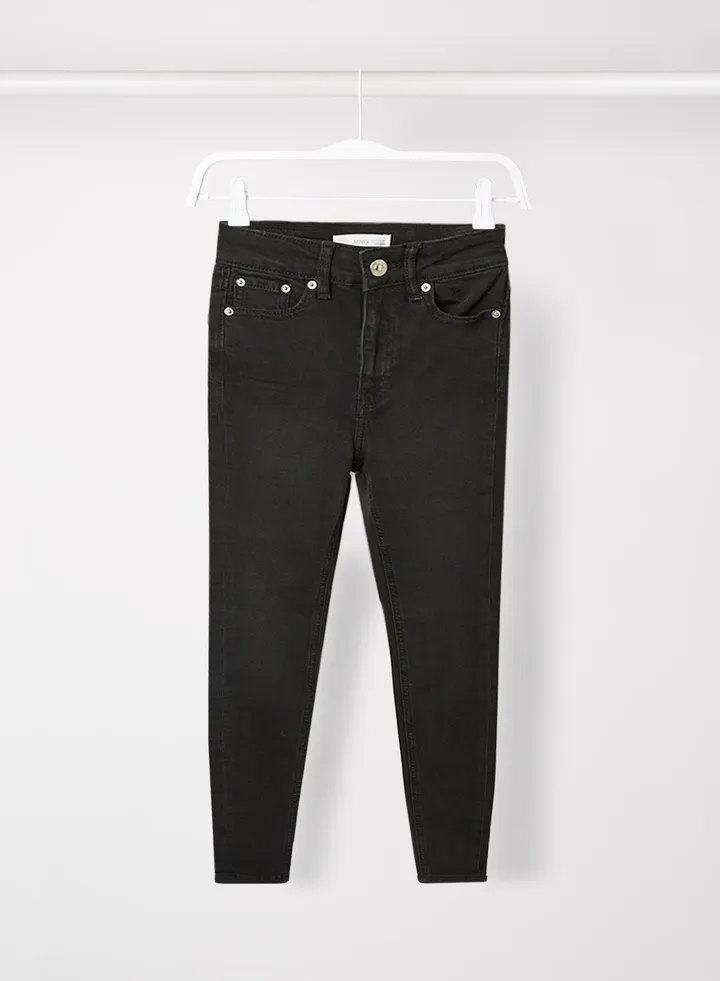 Girls Basic Skinny Jeans Black
