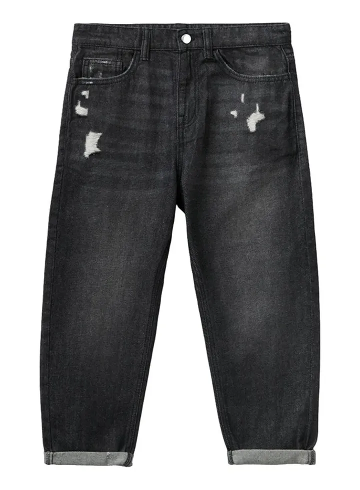 Balloon Fit Jeans With Rips