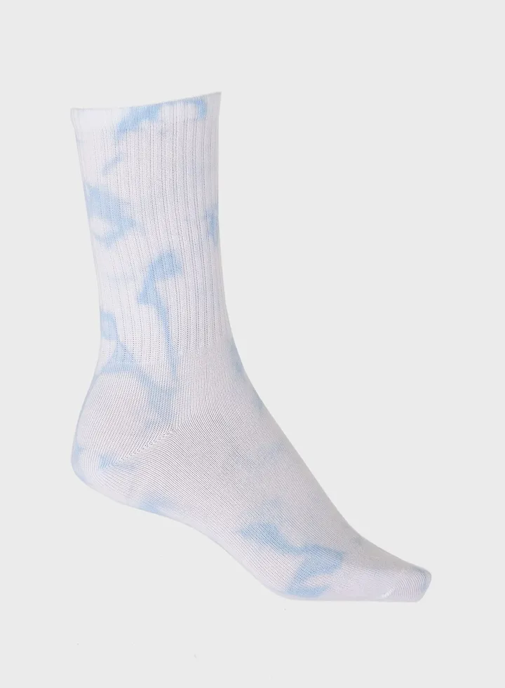 Embroidered Crew Socks