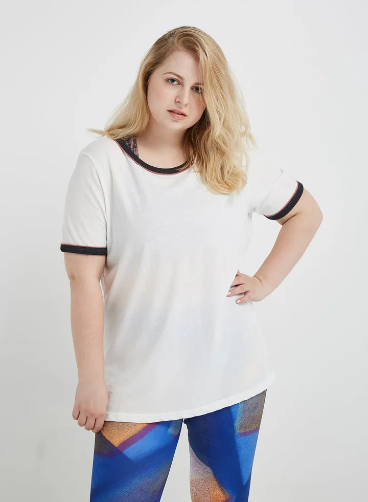 Short Sleeves T-Shirt White/Black