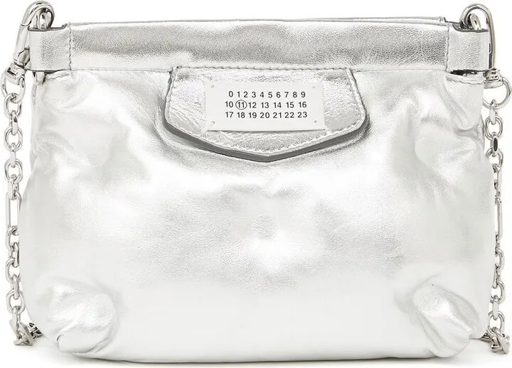 Logo-Patch Leather Shoulder Bag