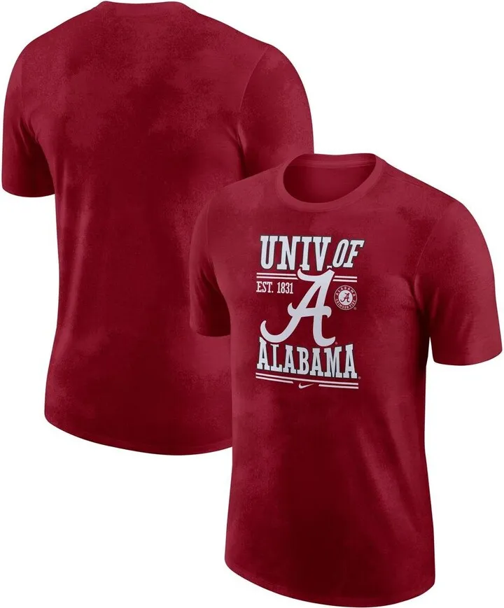 Men's Nike Crimson Alabama Crimson Tide Team Stack T-shirt