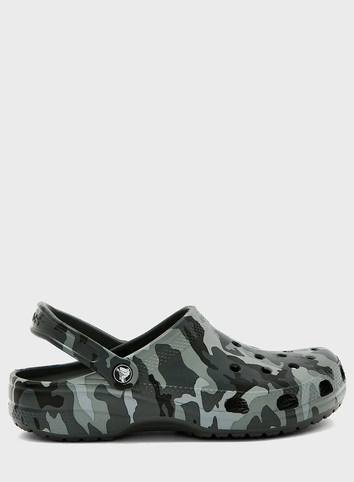 Classic Printed Clog Sandals