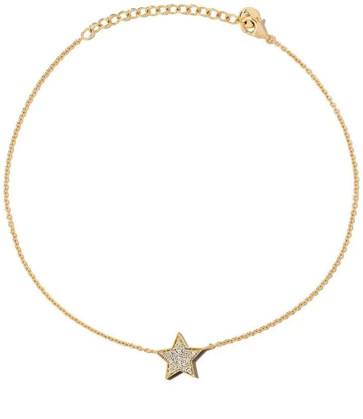 18kt yellow gold STASIA diamond anklet