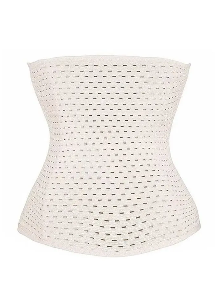 Waist Hollow Air-Permeable Belt White