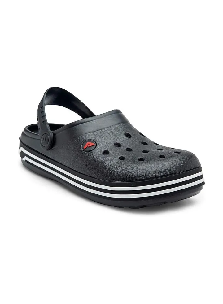 (LABEL) Men's Clogs Black