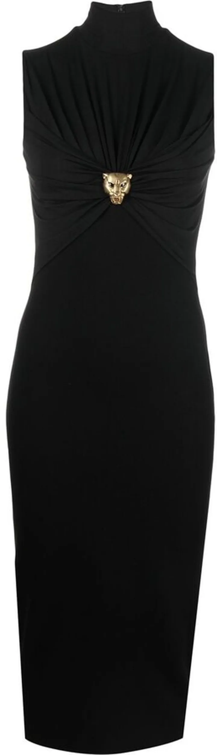 Gathered Mid-Length Dress