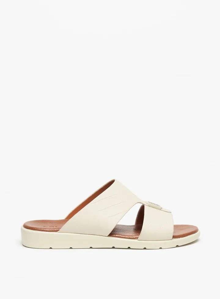 Men's Textured Slip-On Arabic Sandals