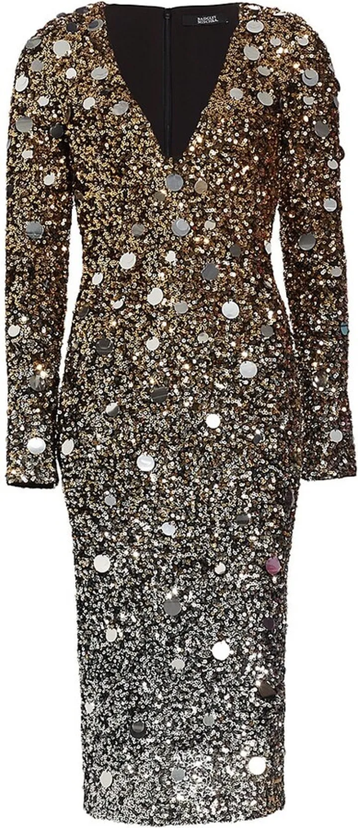 Ombre Sequined Cocktail Dress