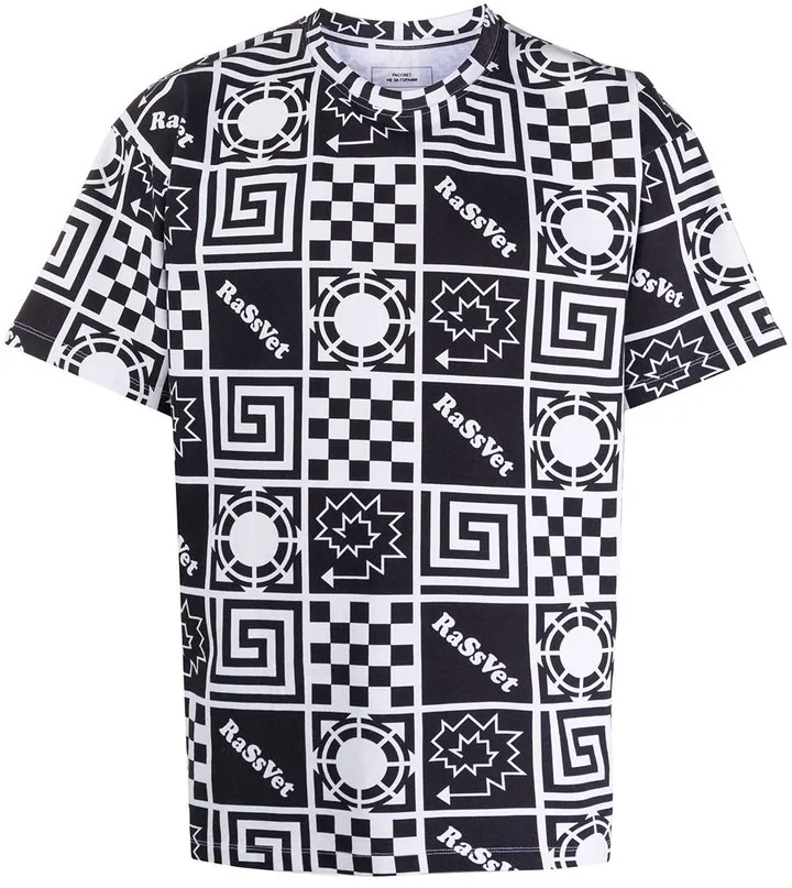 geometric print T-shirt