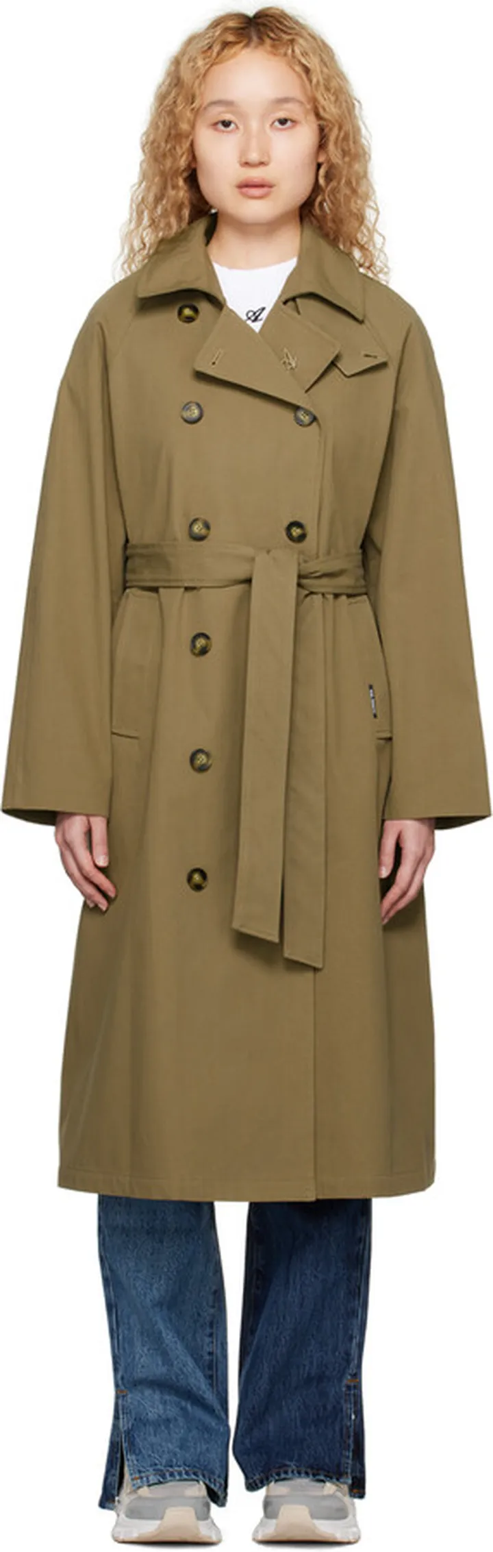 Axel Arigato Khaki Globe Summer Trench Coat