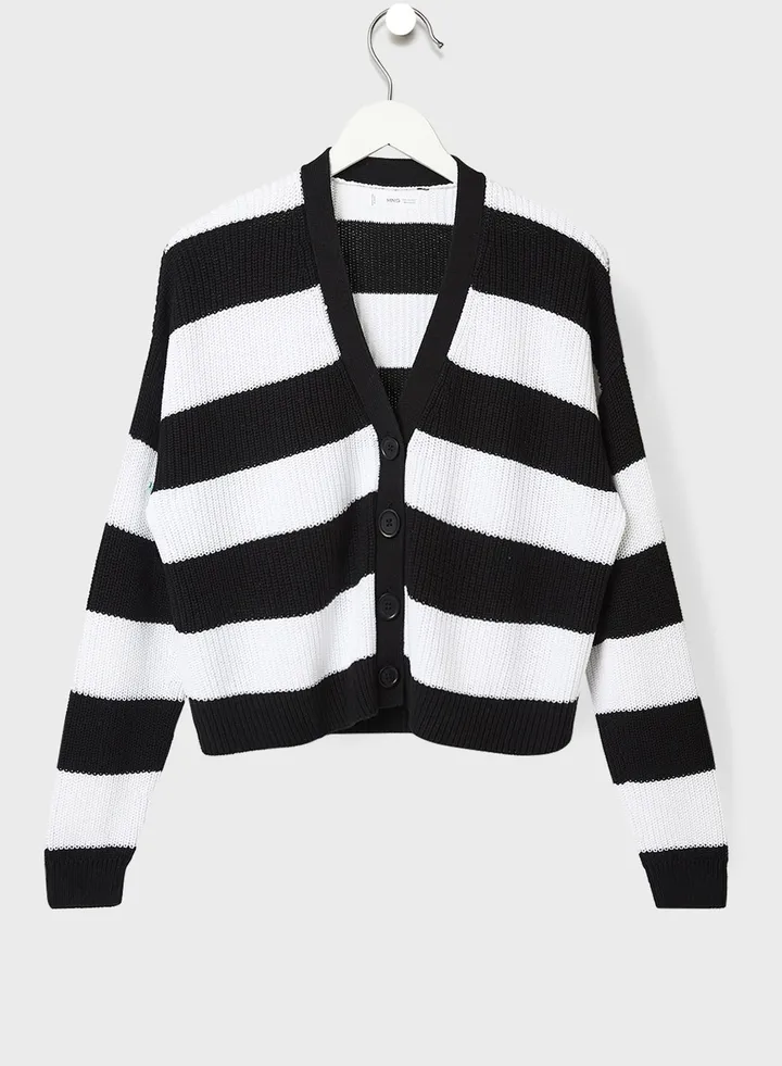 Youth Teen Striped Cardigan