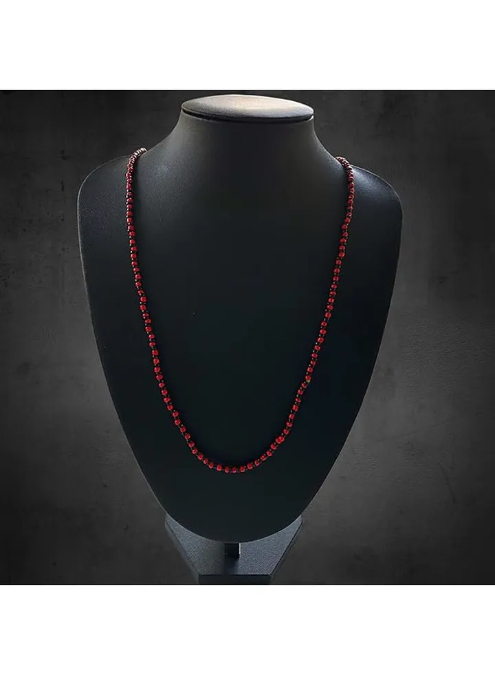 Red and Black Choker Necklace Chain