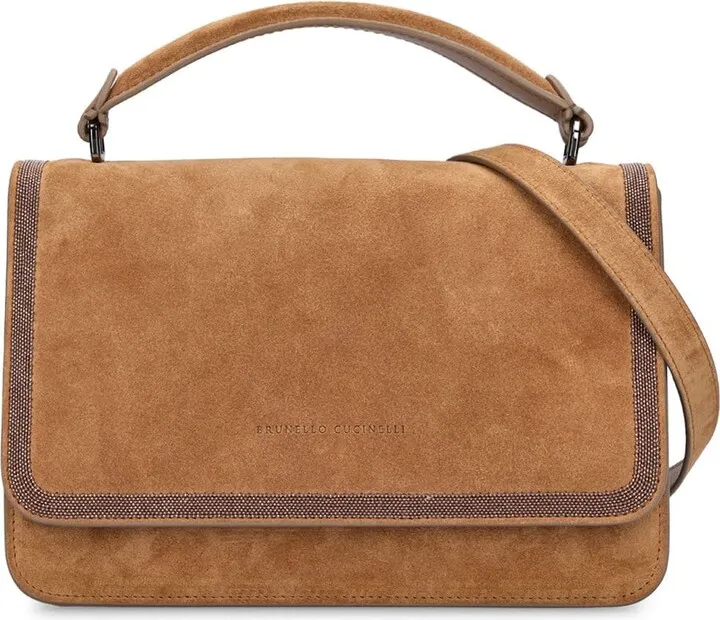 Soft velour shoulder bag