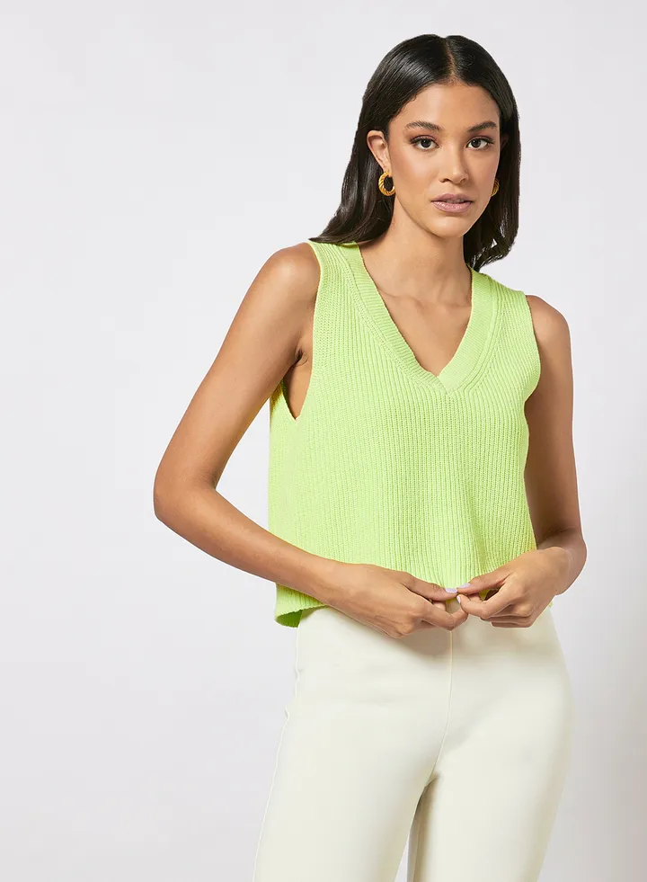 Knit Sleeveless Pullover