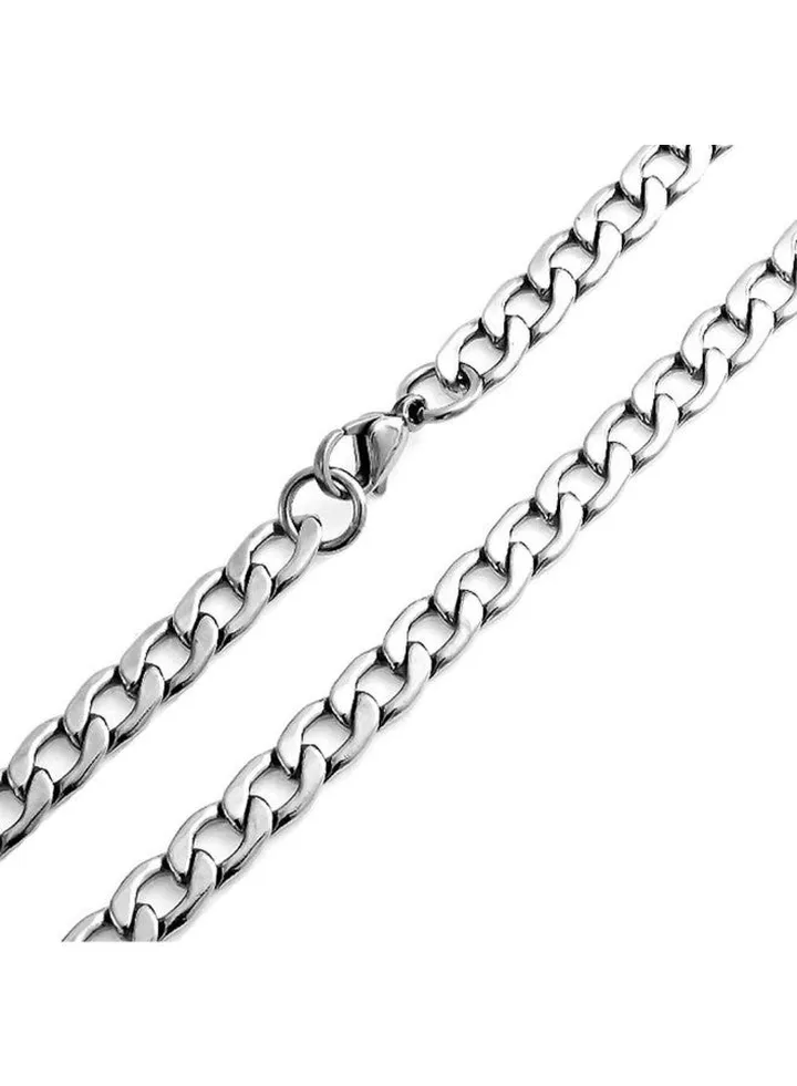 Stainless Steel Curb Chain Necklace