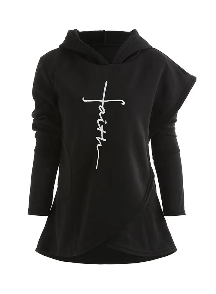Long Sleeves Pullover Black