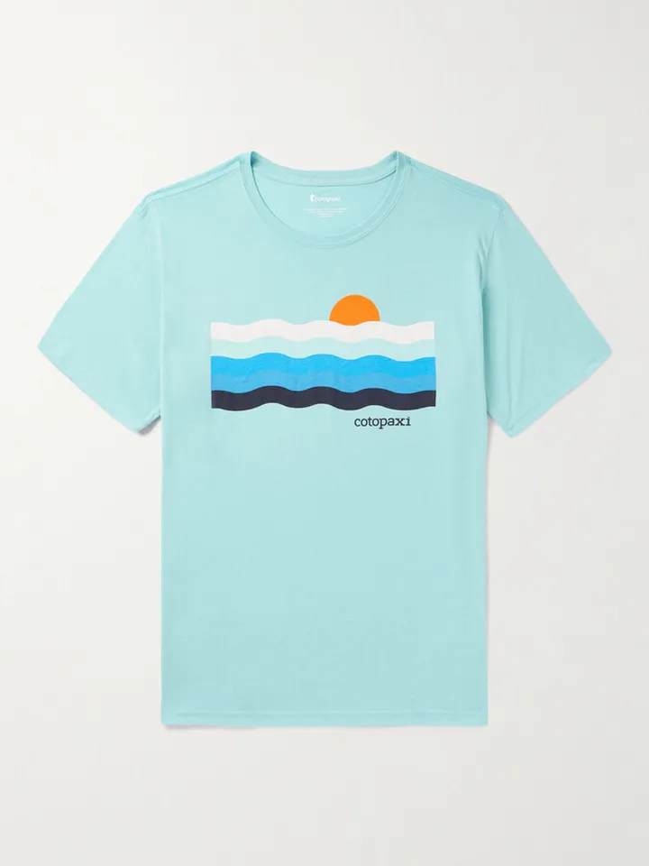 Printed Organic Cotton-Blend Jersey T-Shirt
