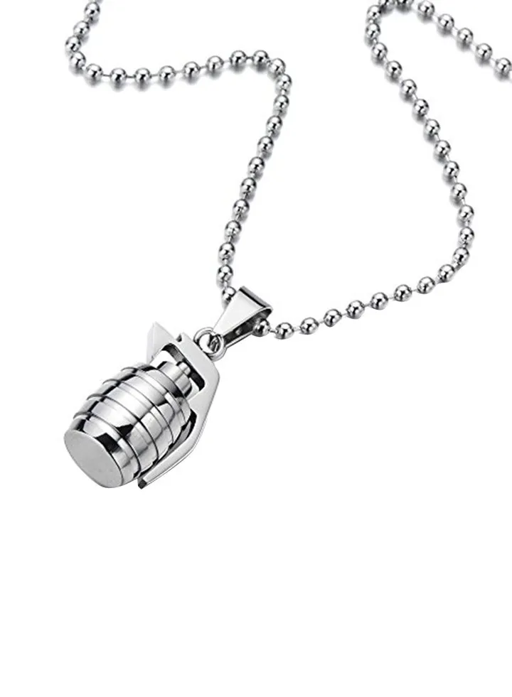 Stainless Steel Metal Pendant Necklace