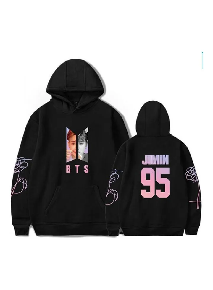 Love Yourself Pullover Hoodie 95 Jimin 3D Printing Sweater Hoodie Black
