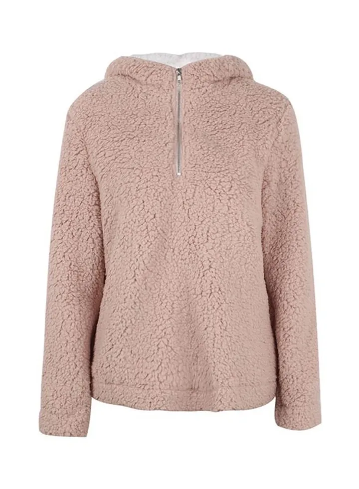 Hooded Pullover Pink