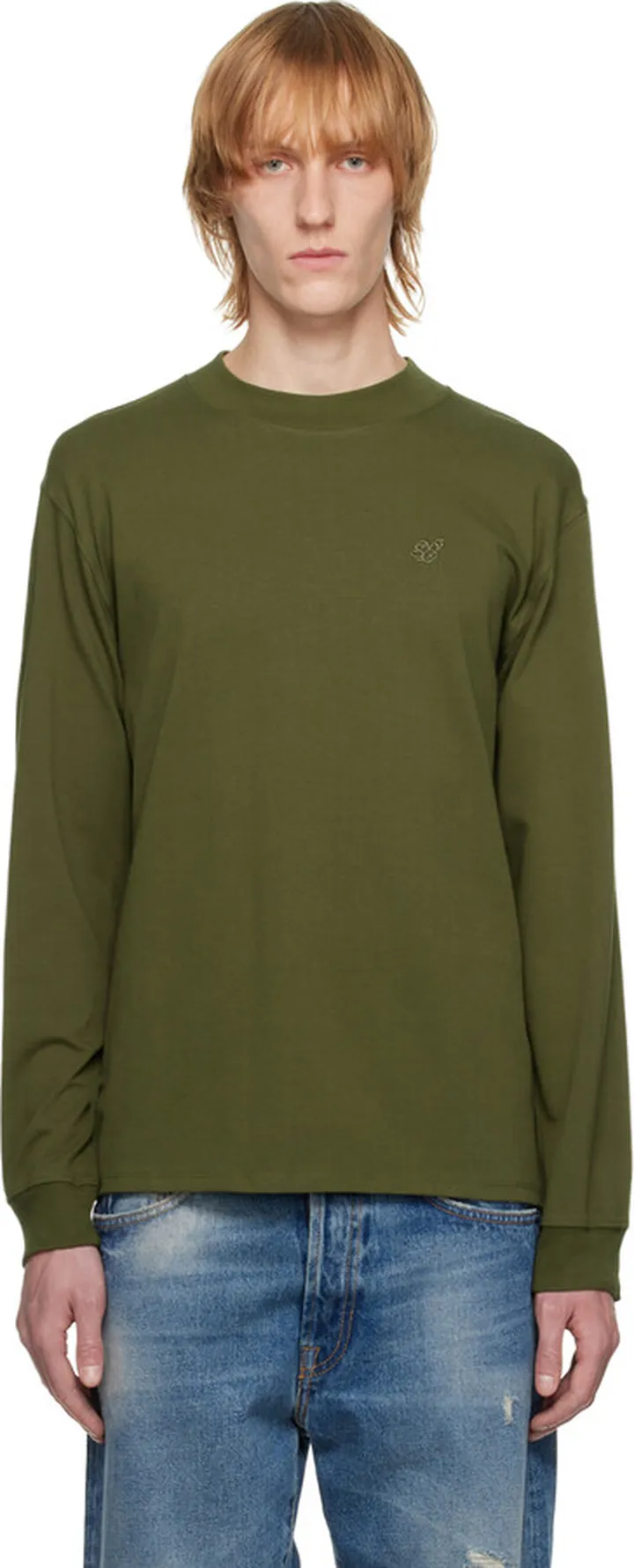 Saturdays NYC Khaki DeKalb Long Sleeve T-Shirt