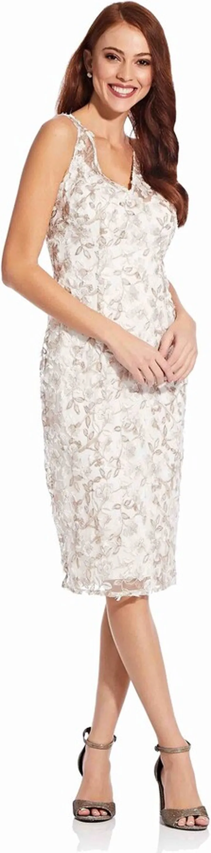 Sleeveless Embroidered Dress