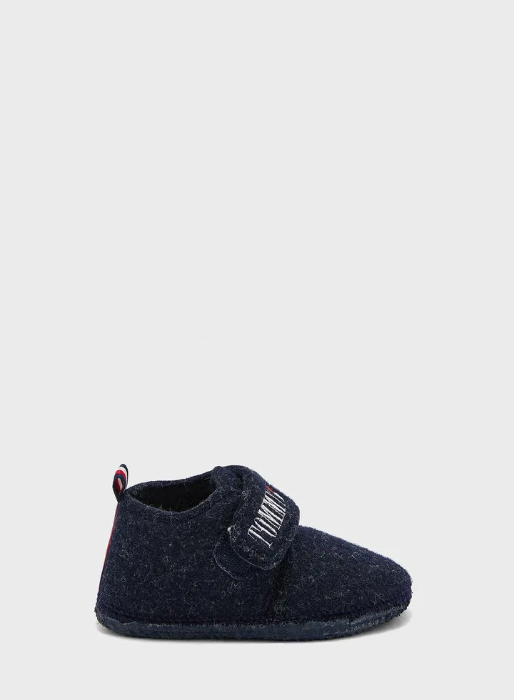 Kids Logo Strap Velcro Sneakers