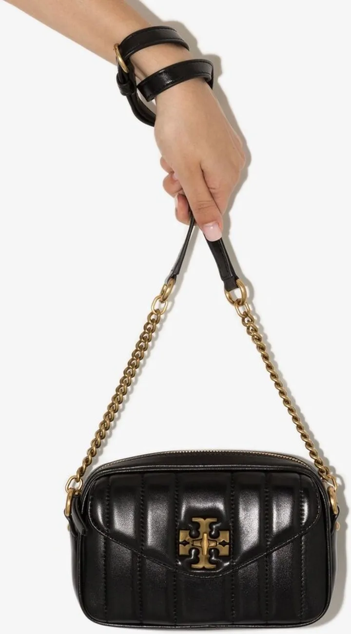 Black Kira Mini Leather Cross Body Bag