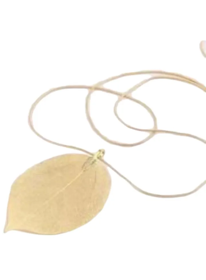 Leaf Pendant Chain Necklace