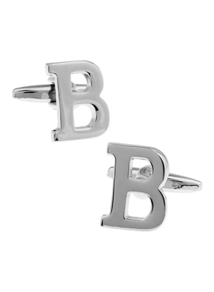 Letter B Shaped Cufflinks