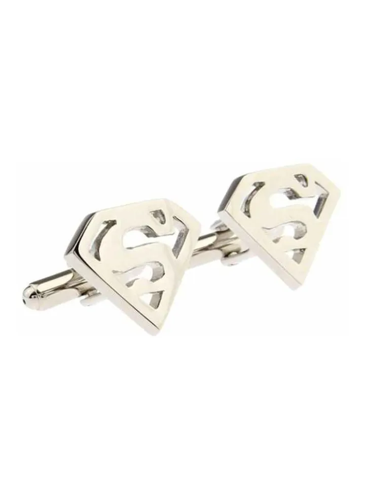 Brass Superman Shirt Cufflinks