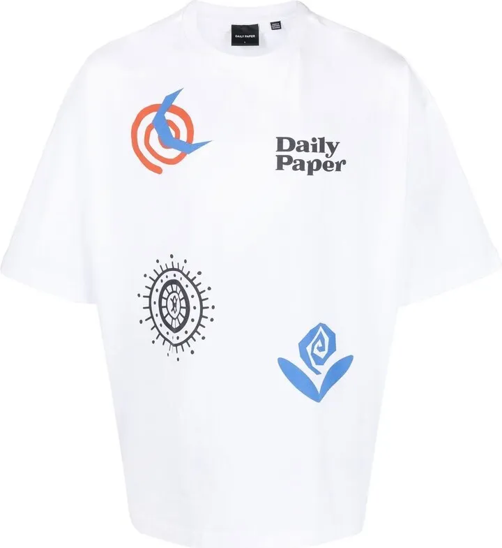 graphic-print short-sleeved T-shirt