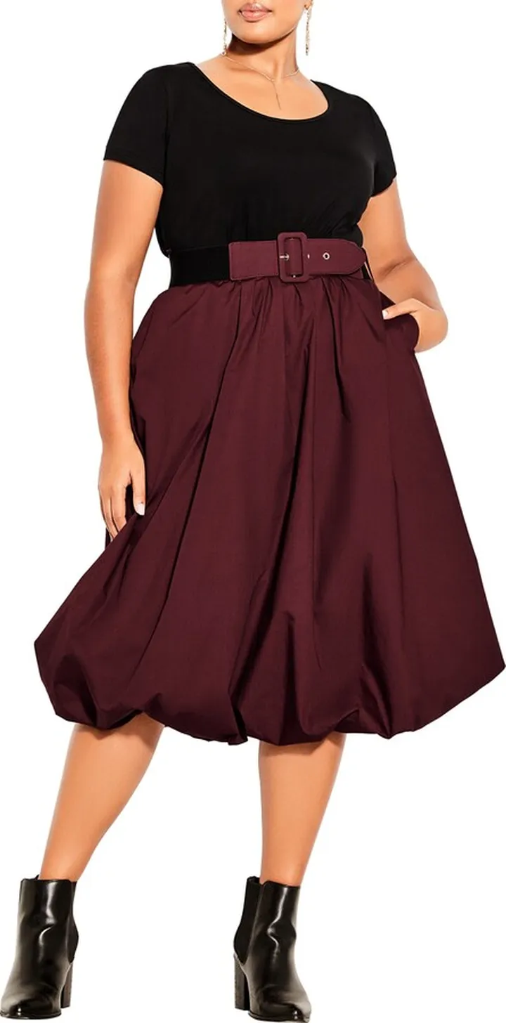 Paris Days Belted Midi Dress